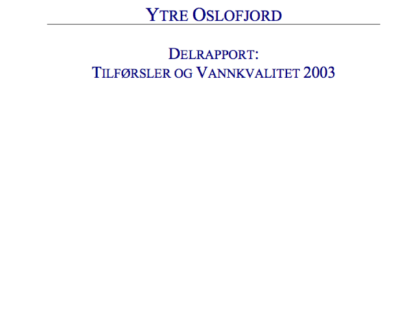 2003_Tilførsler og vannkvalitet